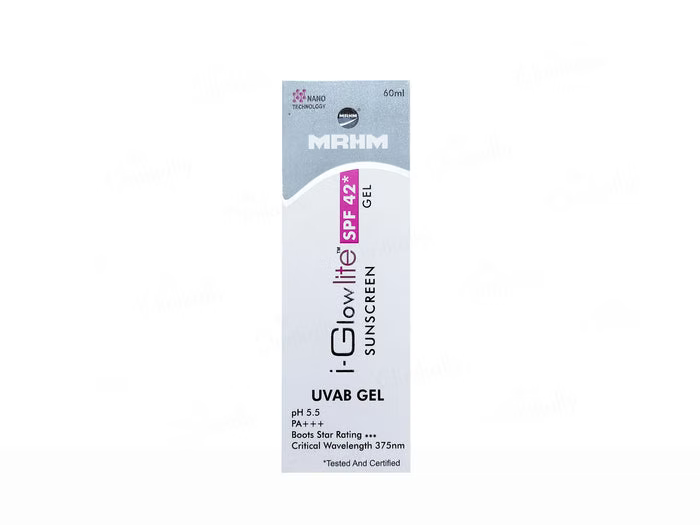 I-Glow Lite Sunscreen Gel SPF 42 PA+++ 60ml(Pack of 2)