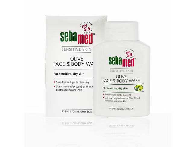 Sebamed Olive Face & Body Wash|Ph 5.5|Soap Free|For Sensitive Dry Skin|With Oliv