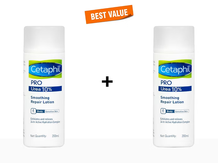 Cetaphil Pro Urea 10% Smoothing Repair Lotion Pack Of 2