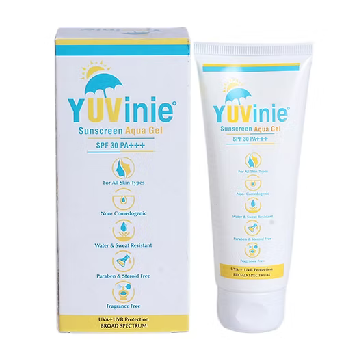 Yuvinie Sunscreen Aqua Gel SPF 30 PA+++ Gel 50 gm