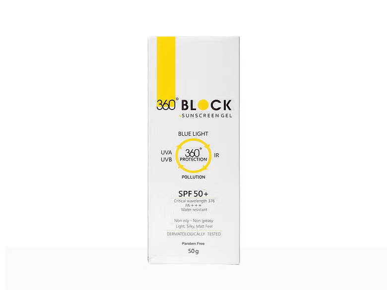 360 Block Sunscreen Gel SPF 50+ 50Gm