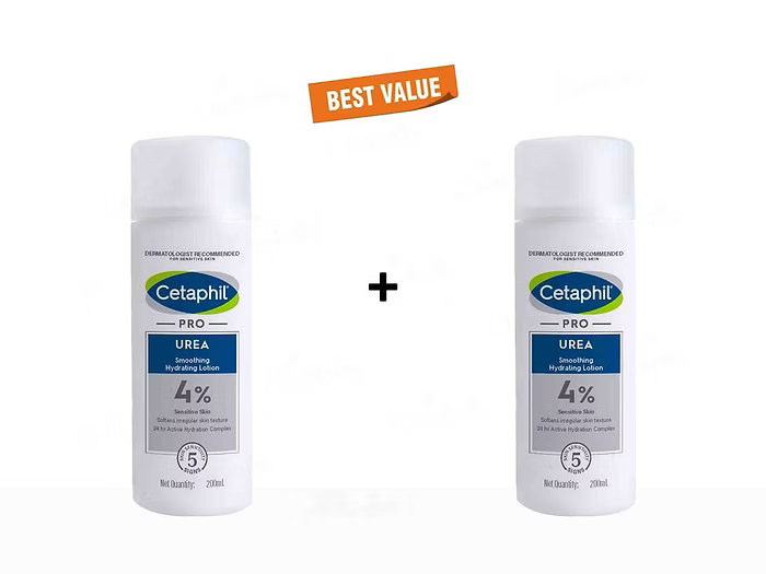 Cetaphil Pro Urea 4% Smoothing Hydrating Lotion Pack Of 2