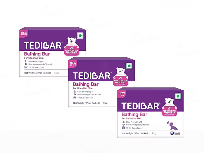 Tedibar Bathing Bar Pack Of 3 (3*75GM)