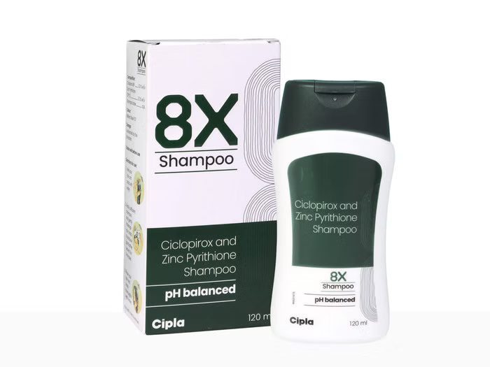 8X Anti-Dandruff Shampoo 120ml (Pack of 2)