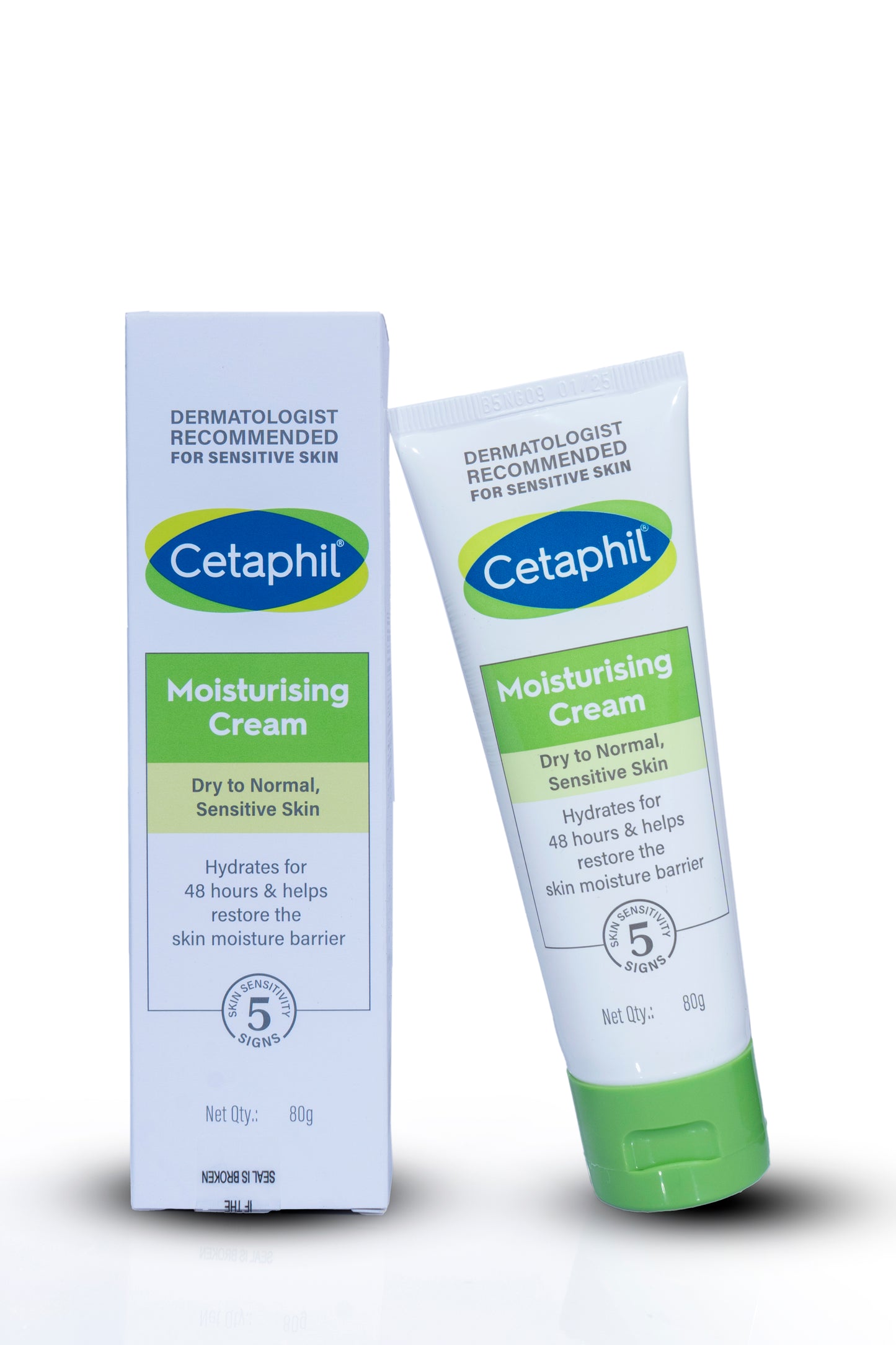 Cetaphil Moisturising Cream for Face & Body , Dry to Normal skin, 80 gm