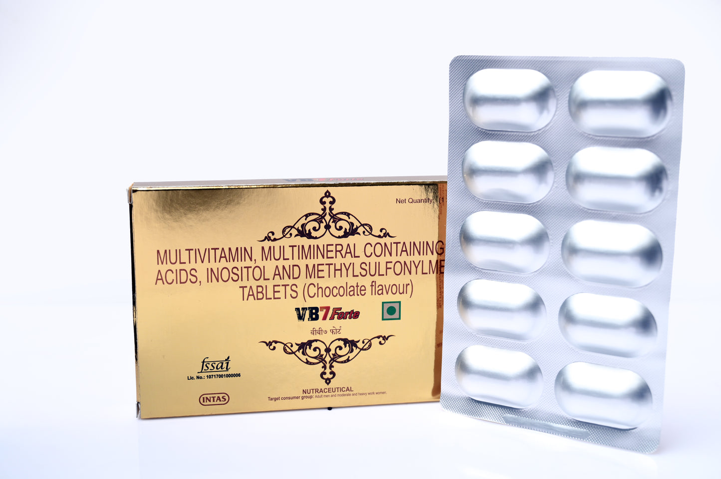 VB7 Forte Tablet (Chocolate Flavour) Pack of 3