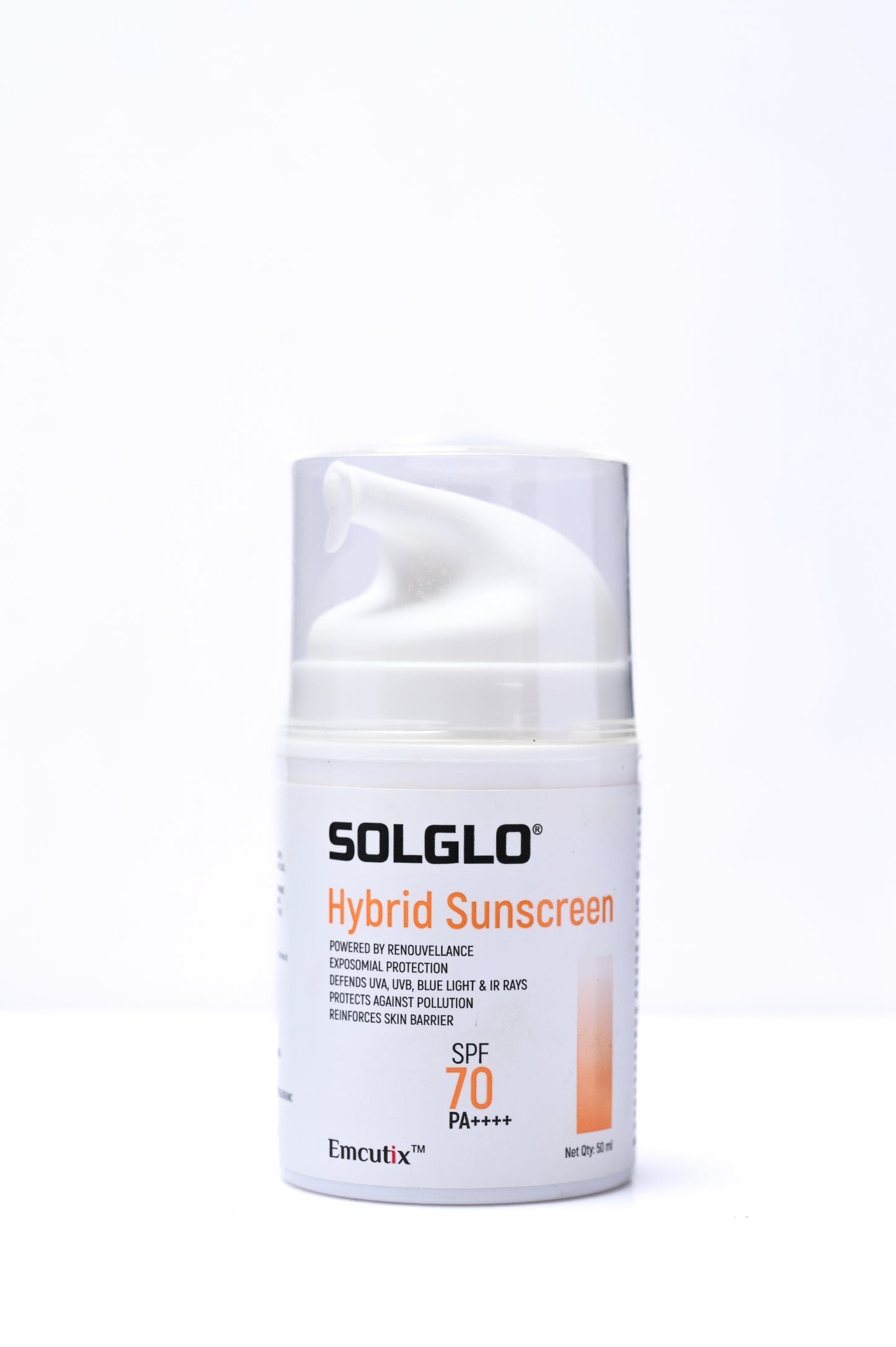 Solglo Hybrid Sunscreen Cream Gel SPF70 PA++++ 50ML