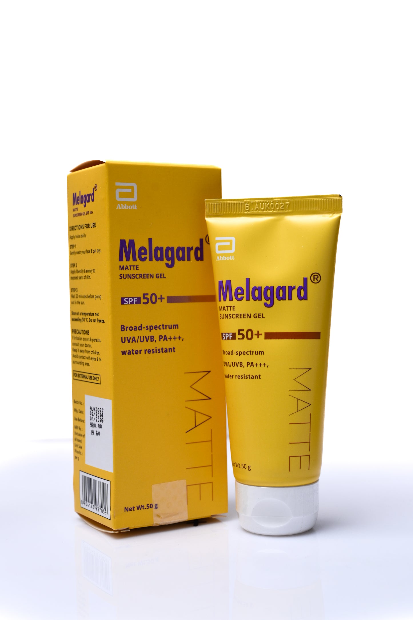 Melagard Matte Sunscreen Gel SPF 50+ PA+++ 50GM