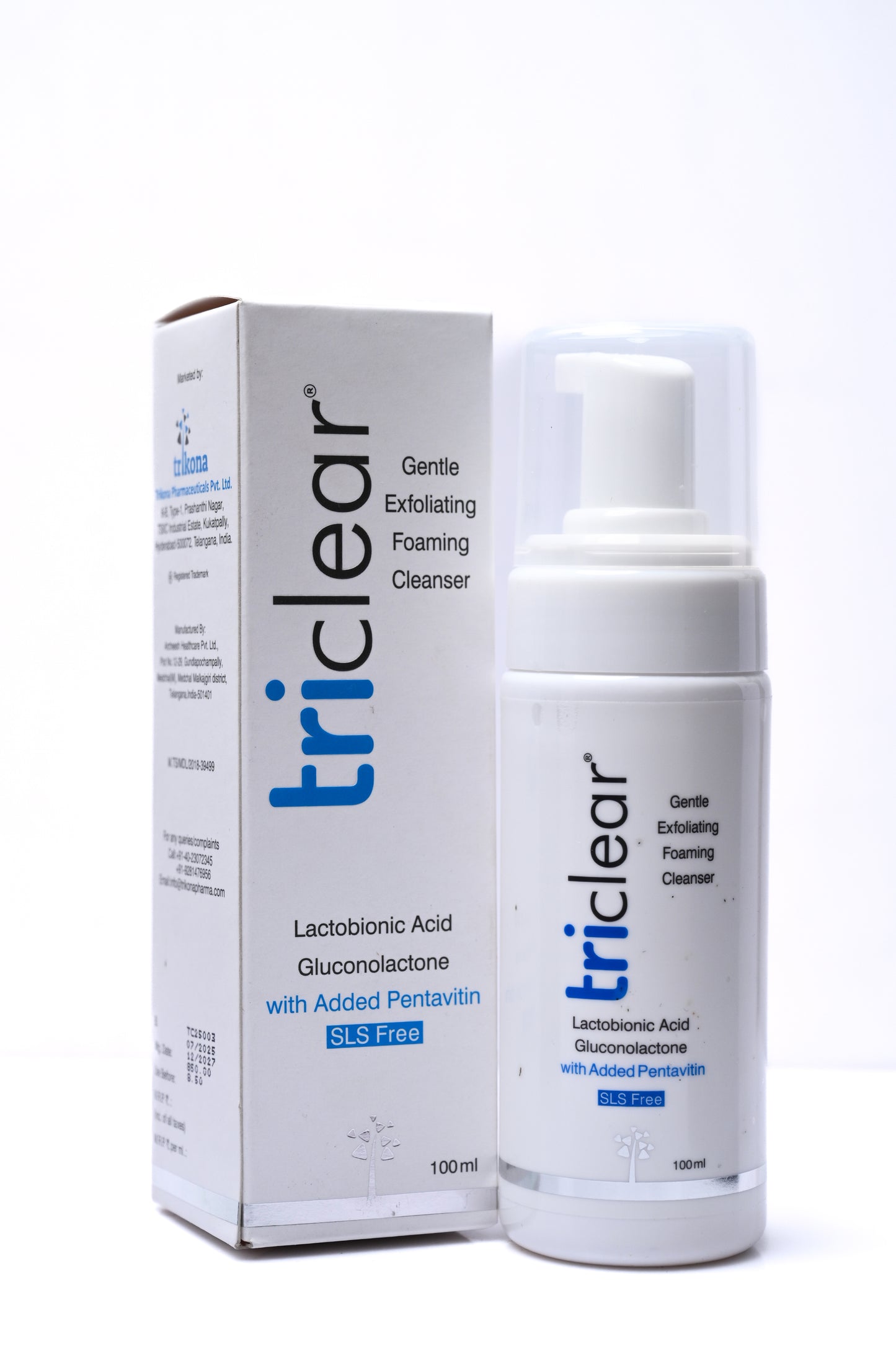 Triclear Gentle Exfoliating Foaming Cleanser 100ml