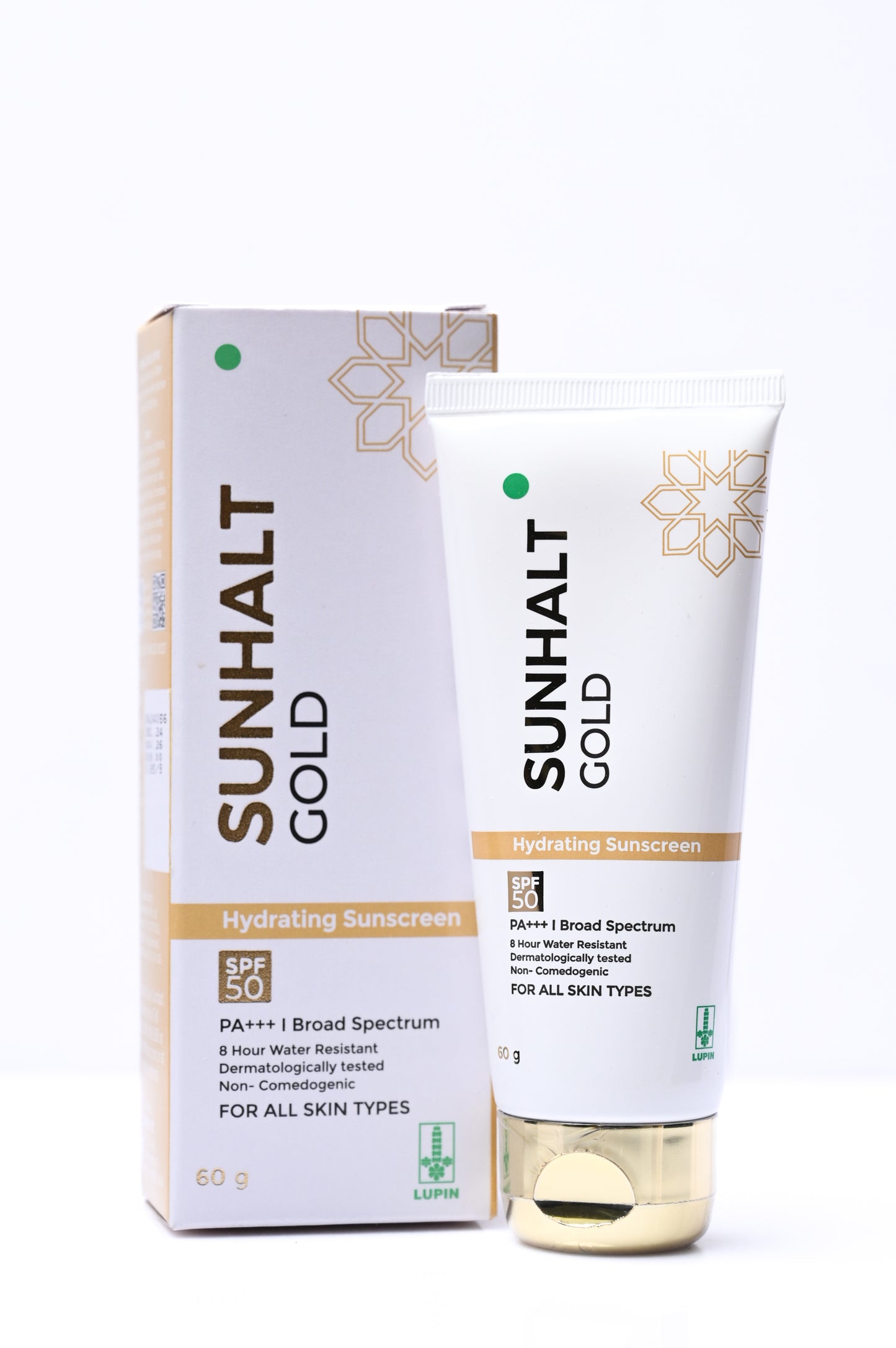 Sunhalt Gold Hydrating Sunscreen SPF 50 PA+++ 60gm