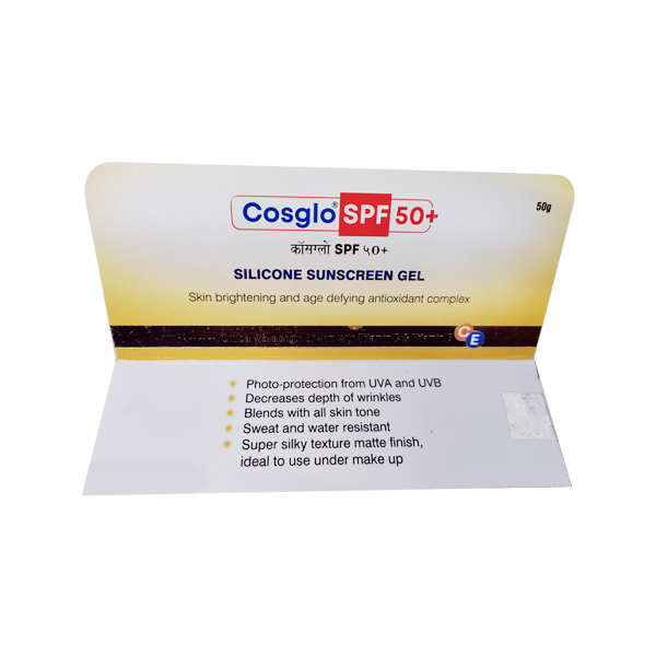 Cosglo SPF50+++ Silicone Sunscreen Gel 50Gm