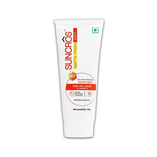 Suncros Matte Finish Soft Gel (SPF-50+) (PA+++) (50 gm)