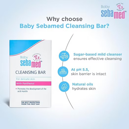 Sebamed Baby Cleansing Bar 150gm(Pack of 3)