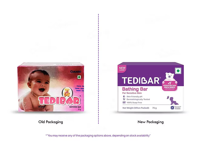 Tedibar Bathing Bar Pack Of 3 (3*75GM)