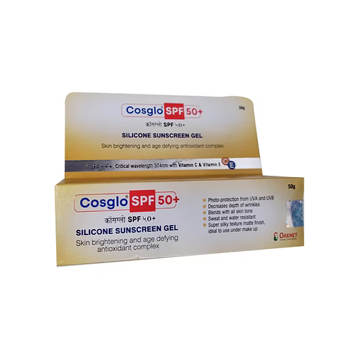 Cosglo SPF50+++ Silicone Sunscreen Gel 50Gm