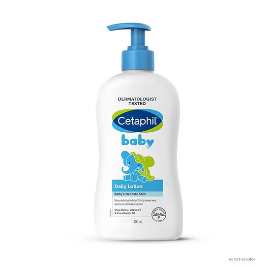 Cetaphil Baby Daily Lotion, White, Shea Butter, 400ml
