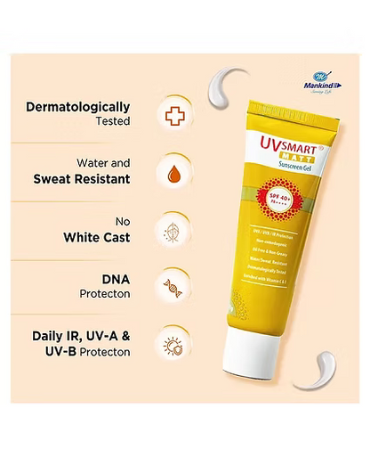 UVsmart Matt Sunscreen Gel SPF 40+/ PA++++