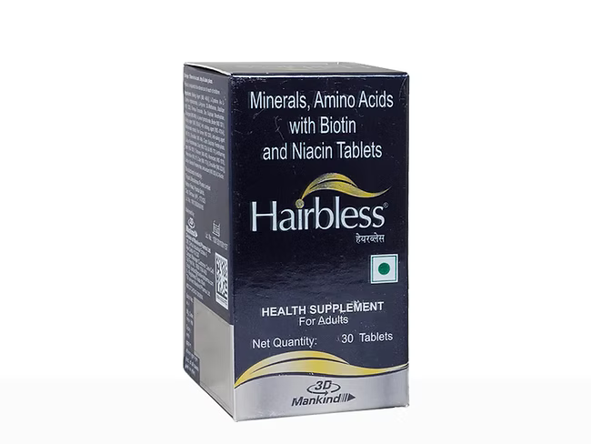 Hairbless Bottle of 30 Tablets