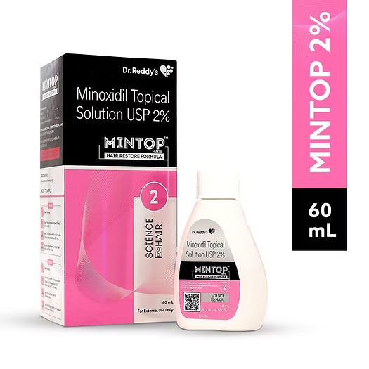Mintop Forte 2% Topical Hair Solution - Bottle of 60ml