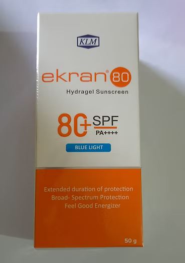Ekran 80 Hydragel Blue Light Sunscreen SPF80+ PA+++ 50GM