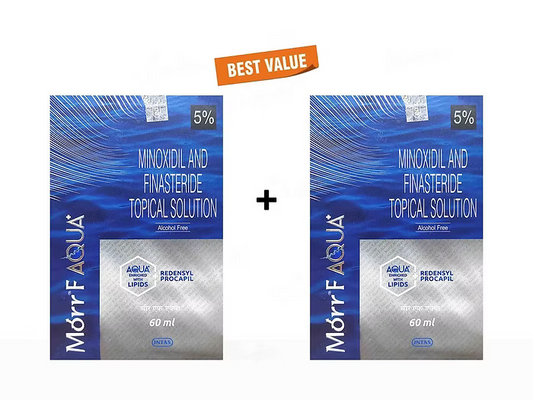 Morr F Aqua Plus 5% Topical Solution 60ML Pack of 2