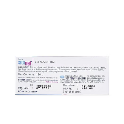 Sebamed Baby Cleansing Bar 100gm(Pack of 3)