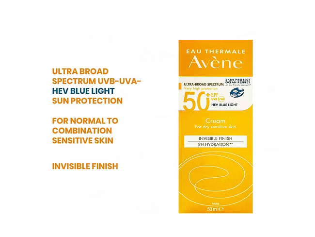 Avene Very High Protection Invisible Finish Sunscreen Cream SPF 50+ 50ML