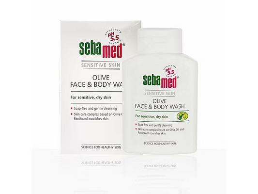 Sebamed Olive Face & Body Wash|Ph 5.5|Soap Free|For Sensitive Dry Skin|With Oliv