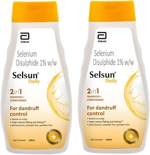 Selsun Daily Anti-Dandruff Shampoo 120Ml Pack Pf 2