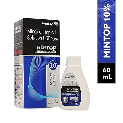 Mintop Forte 10% Topical Hair Solution - Bottle of 60ml