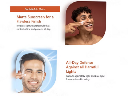 Sunhalt Gold Matte Sunscreen SPF 90 PA++ 50GM