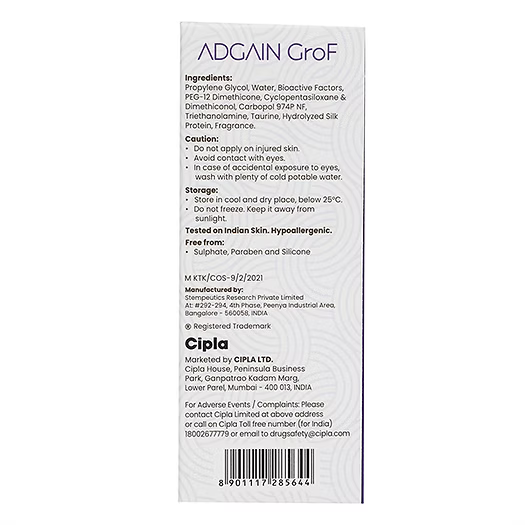 Adgain Grof Hair Growth Serum