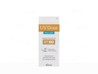 UV Doux Blue Light Anhydrous Sunscreen Gel SPF 50 PA+++ 100Gm