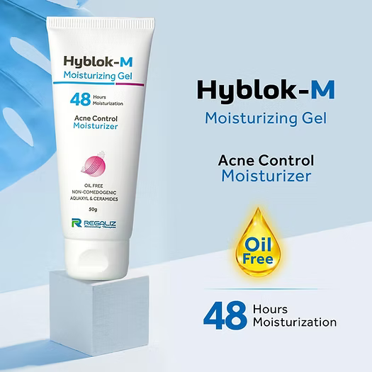 Hyblok M Moisturizing Gel | Lightweight Oil-Free Moisturizer 50gm