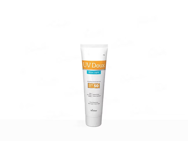 UV Doux Blue Light Anhydrous Sunscreen Gel SPF 50 PA+++ 100Gm