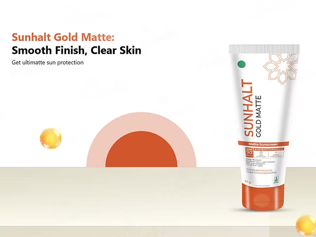 Sunhalt Gold Matte Sunscreen SPF 90 PA++ 50GM
