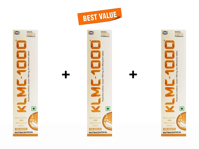 KLMC-1000 Effervescent Tablet Pack Of 3