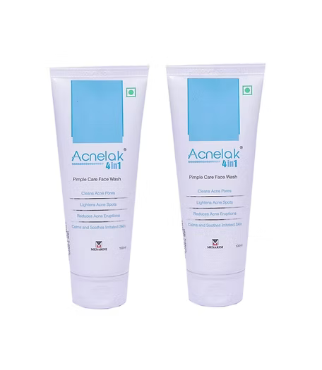 Acnelak 4 in 1 Pimple Care Face Wash Pack Of 2