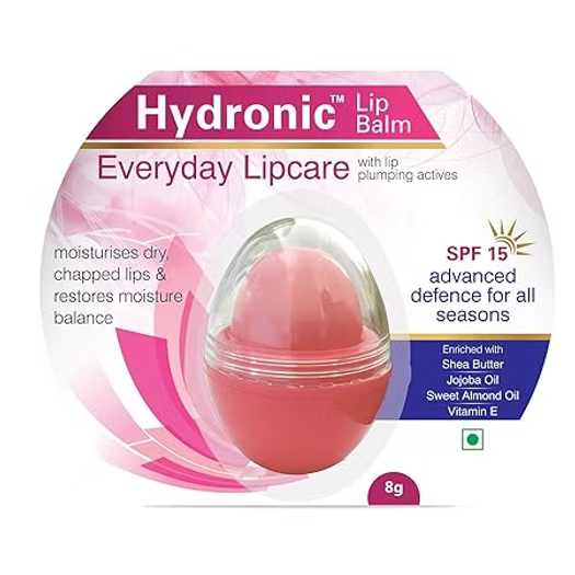 Hydronic Everyday Lipcare Balm 8gm I Spf-15 I Pack of 2