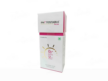 Photostable Acne Sunscreen Gel SPF 55+ PA++