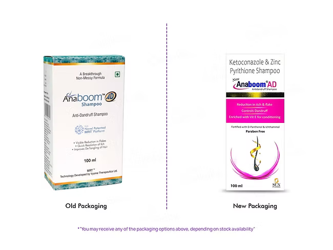 Anaboom AD Anti- Dandruff Shampoo Pack of 2
