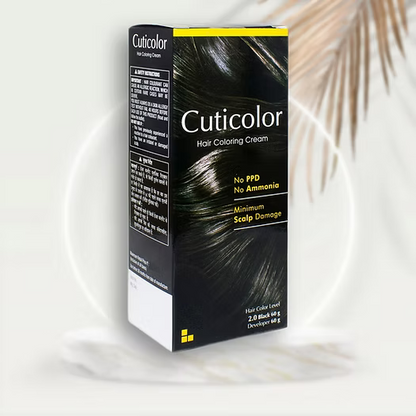 Cuticolor Hair Coloring Cream Black 2.0 120