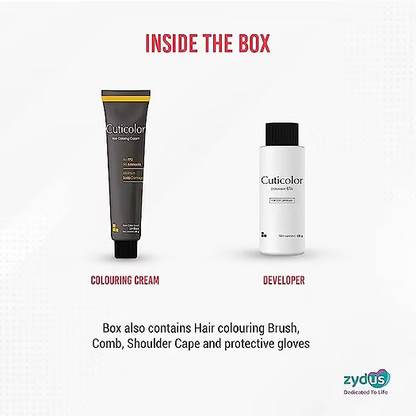 Cuticolor Hair Coloring Cream Black 2.0 120