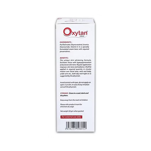 Oxytan Skin Brightening and Lightening Cream, 50gm