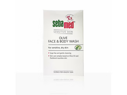 Sebamed Olive Face & Body Wash|Ph 5.5|Soap Free|For Sensitive Dry Skin|With Oliv