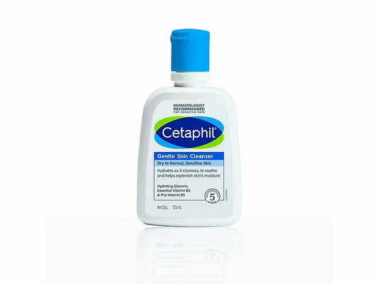 Cetaphil Gentle Skin Cleanser (Dry to Normal, Sensitive Skin) 125ML