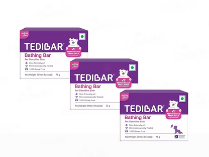 Tedibar Bathing Bar Pack Of 3 (3*75GM)