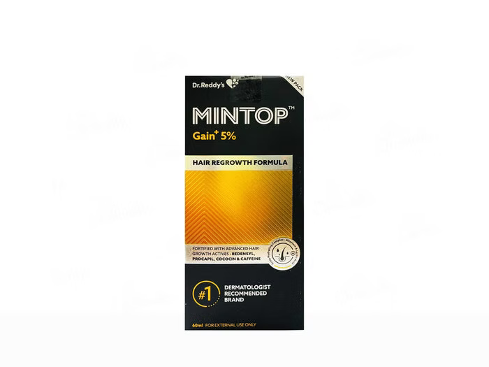 Mintop Gain+ 5 Topical Hair Solution - Bottle of 60ml
