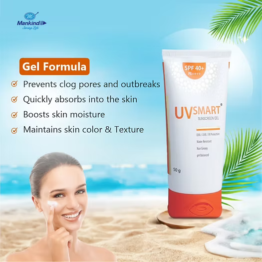 UVsmart Sunscreen SPF 40+ PA++++ Gel