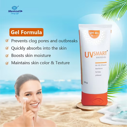 UVsmart Sunscreen SPF 40+ PA++++ Gel